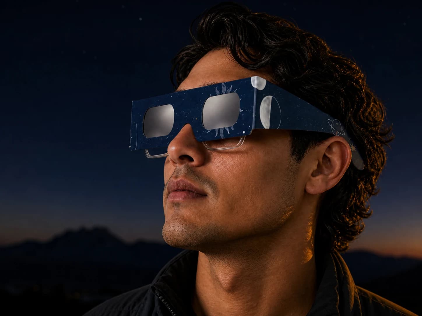 Lunettes d’éclipse motif Orbite